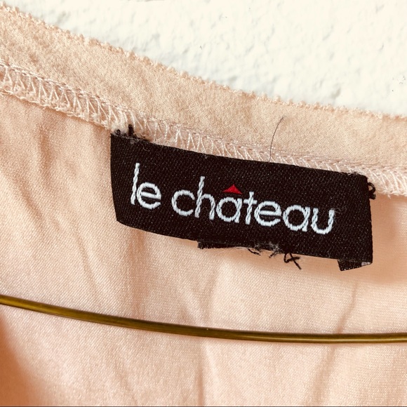 Silk Blush Pink Peach Flowy Sleeveless Tank Top Lace Edge Stretch L or XL - Picture 3 of 6